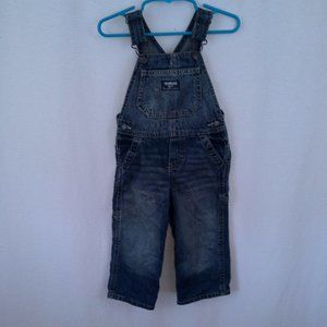 Oshkosh boys overalls Size 18M Blue 100% cotton Snap inseam